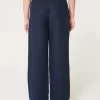 Hollister Livvy Ultra Yüksek Bel Keten Karışımlı Geniş Paça Pantolon Hollister Livvy Ultra Yüksek Bel Keten Karışımlı Geniş Paça Pantolon