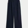 Hollister Livvy Ultra Yüksek Bel Keten Karışımlı Geniş Paça Pantolon Hollister Livvy Ultra Yüksek Bel Keten Karışımlı Geniş Paça Pantolon