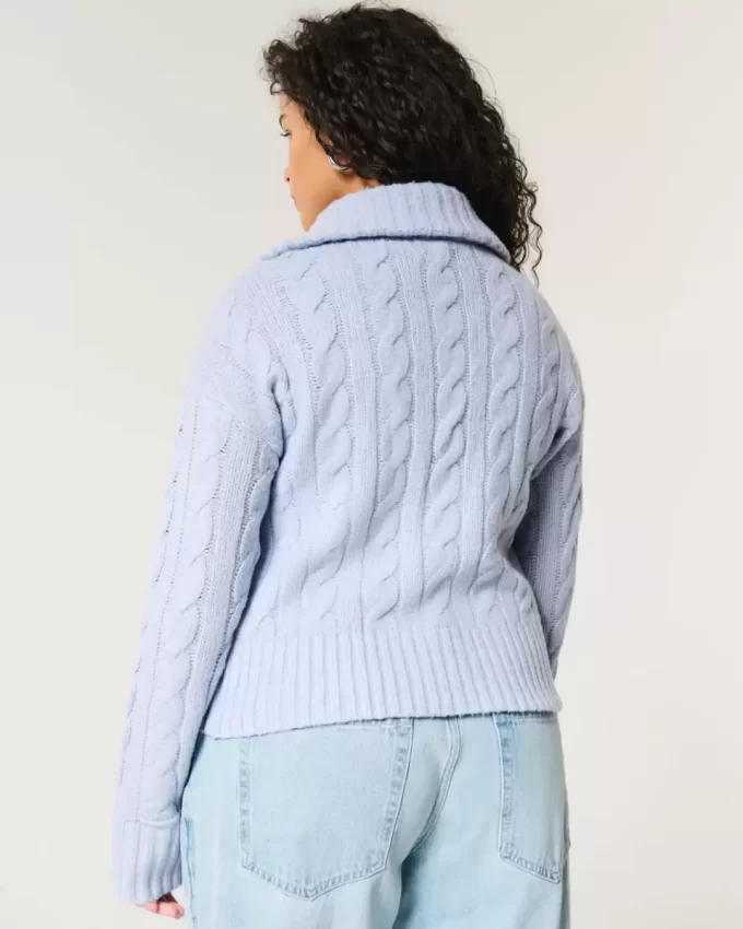 Hollister Rahat Bulut Fermuarlı Kazak Hollister Rahat Bulut Fermuarlı Kazak
