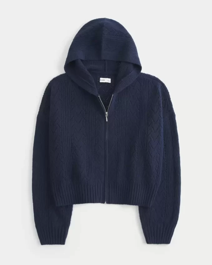 Hollister Rahat Bulut Fermuarlı Kazak Kapüşonlu Üst Hollister Rahat Bulut Fermuarlı Kazak Kapüşonlu Üst