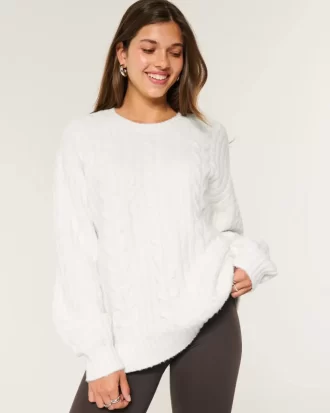 Hollister Rahat Bulut Örgü Kazak