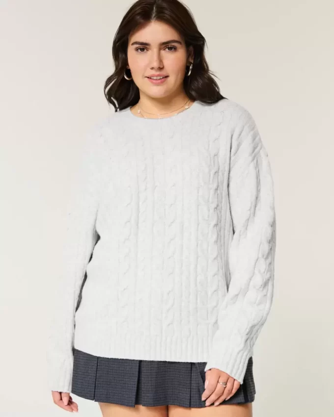 Hollister Rahat Bulut Örgü Kazak