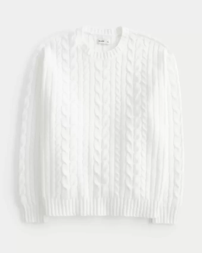 Hollister Rahat Bulut Örgü Kazak Hollister Rahat Bulut Örgü Kazak