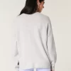 Hollister Rahat Bulut Tavşanı Grafikli Kazak Hollister Rahat Bulut Tavşanı Grafikli Kazak