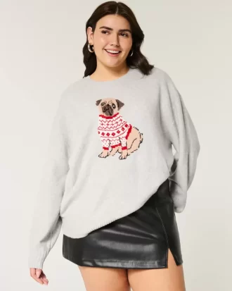 Hollister Rahat Bulut Yavrusu Grafikli Kazak