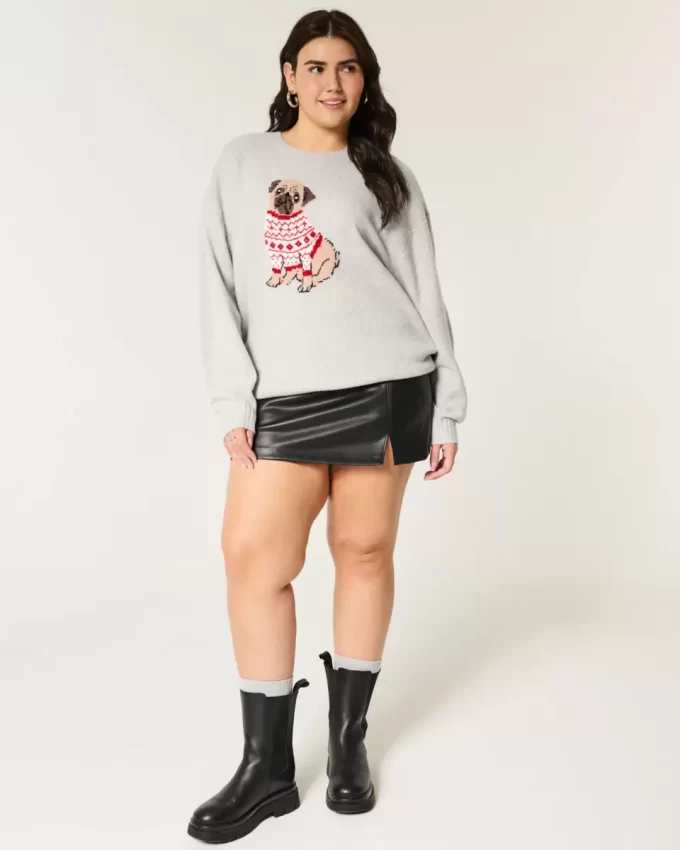 Hollister Rahat Bulut Yavrusu Grafikli Kazak Hollister Rahat Bulut Yavrusu Grafikli Kazak