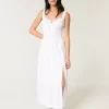 Hollister Sofia Yan Fırfırlı Uzun Elbise Hollister Sofia Yan Fırfırlı Uzun Elbise