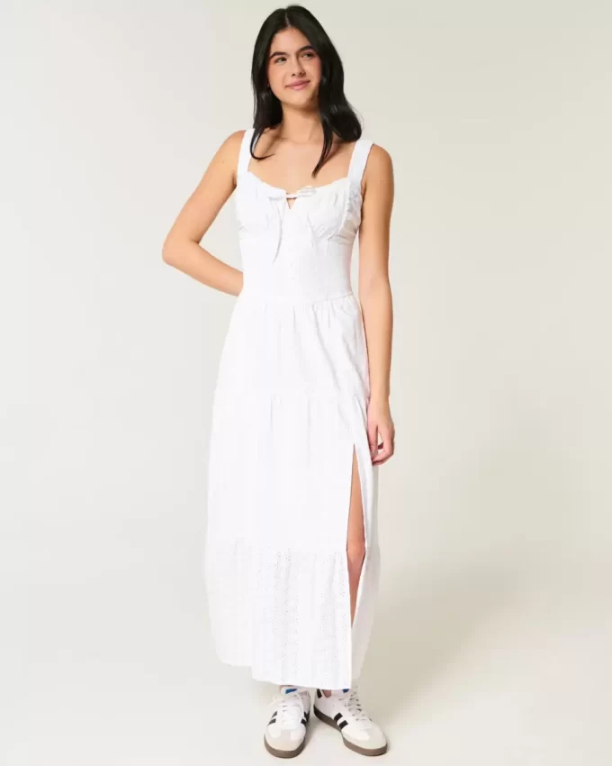 Hollister Sofia Yan Fırfırlı Uzun Elbise Hollister Sofia Yan Fırfırlı Uzun Elbise