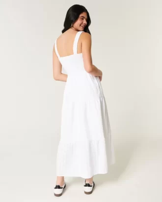 Hollister Sofia Yan Fırfırlı Uzun Elbise
