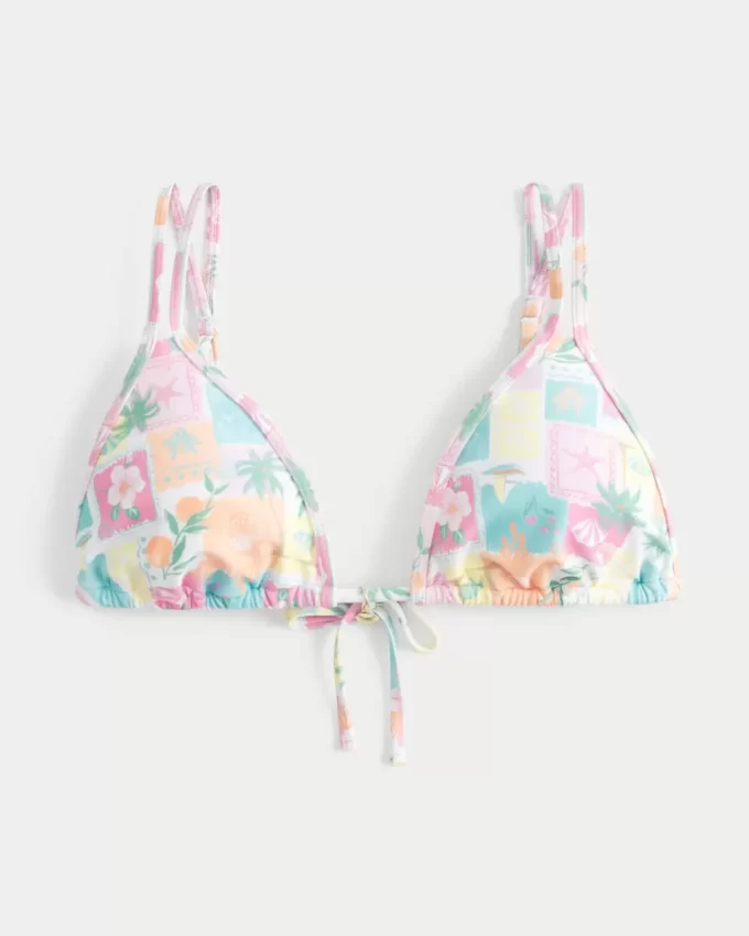 Çift Askılı Üçgen Bikini Üstü