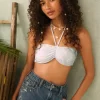 Çift Taraflı Bandeau Bikini Üstü