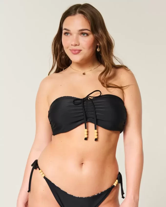 Çift Taraflı Bandeau Bikini Üstü
