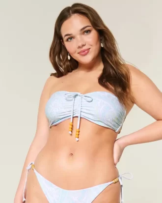 Çift Taraflı Bandeau Bikini Üstü