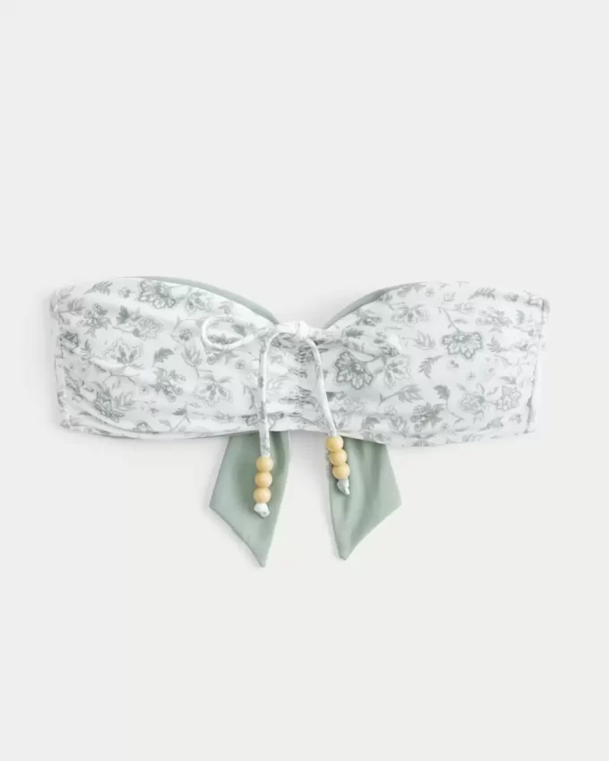 Çift Taraflı Bandeau Bikini Üstü