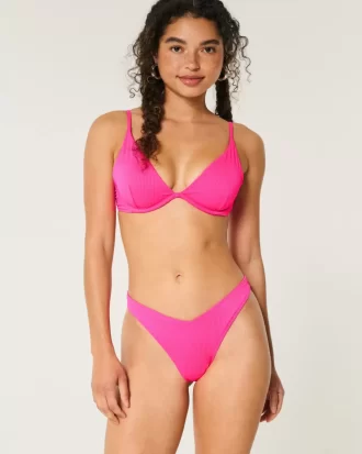 Kaburgalı Yüksek Paça V Bel En Şık Bikini Altı