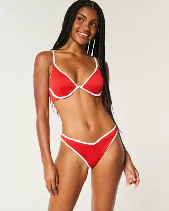 Kaburgalı Yüksek Paça V Bel En Şık Bikini Altı