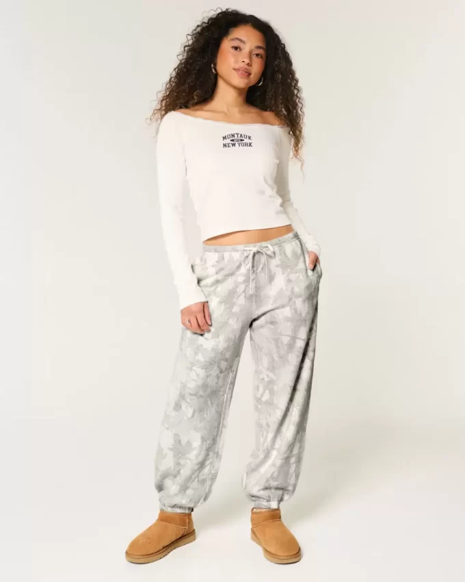 Kamuflaj Bol Polar Jogger Pantolon
