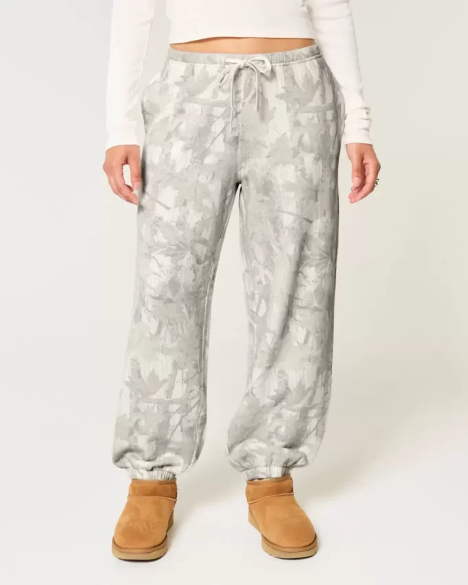 Kamuflaj Bol Polar Jogger Pantolon