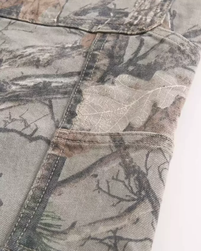 Kamuflajlı Bol Boyacı Kot Pantolonu