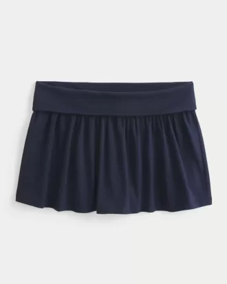 Katlanır Örgü Mini Etek