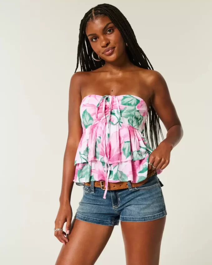 Katmanlı Halter Babydoll Üst Katmanlı Halter Babydoll Üst