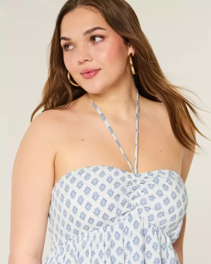 Katmanlı Halter Babydoll Üst Katmanlı Halter Babydoll Üst