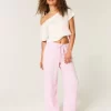 Keten Karışımlı Bol Pantolon Keten Karışımlı Bol Pantolon