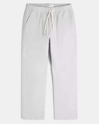 Keten Karışımlı Bol Pantolon