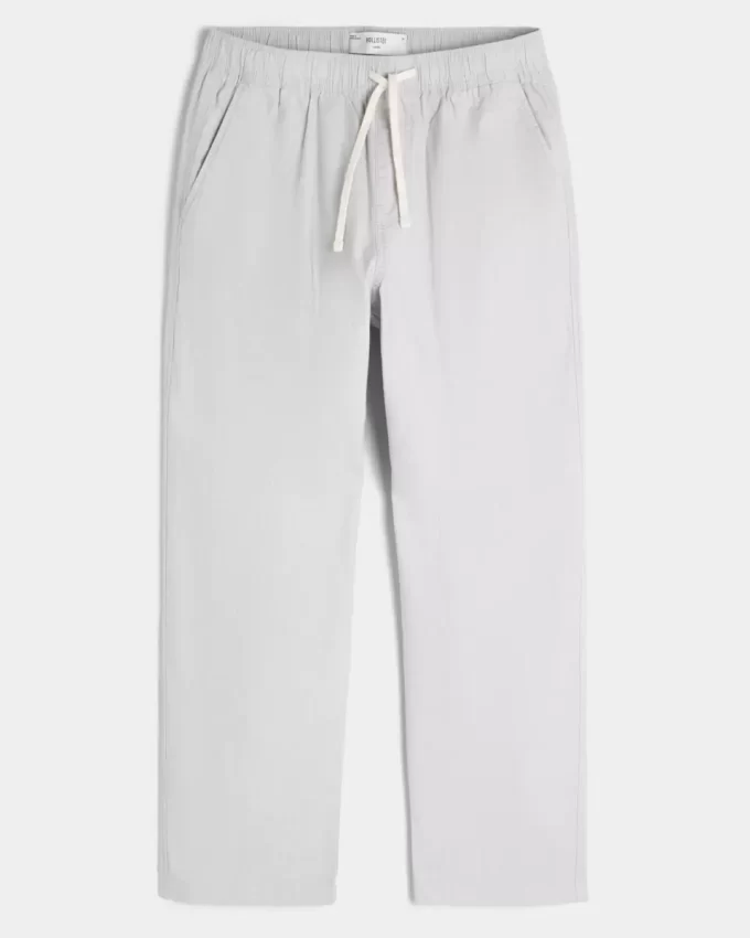 Keten Karışımlı Bol Pantolon