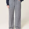 Keten Karışımlı Bol Pantolon Keten Karışımlı Bol Pantolon