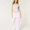 Keten Karışımlı Bol Pantolon Keten Karışımlı Bol Pantolon