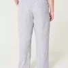 Keten Karışımlı Bol Pantolon Keten Karışımlı Bol Pantolon