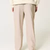 Keten Karışımlı Bol Pantolon