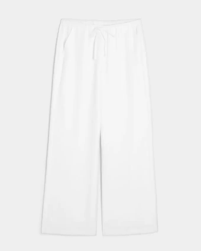 Keten Karışımlı Bol Pantolon Keten Karışımlı Bol Pantolon