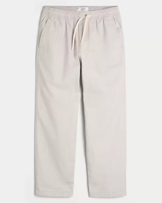 Keten Karışımlı Bol Pantolon