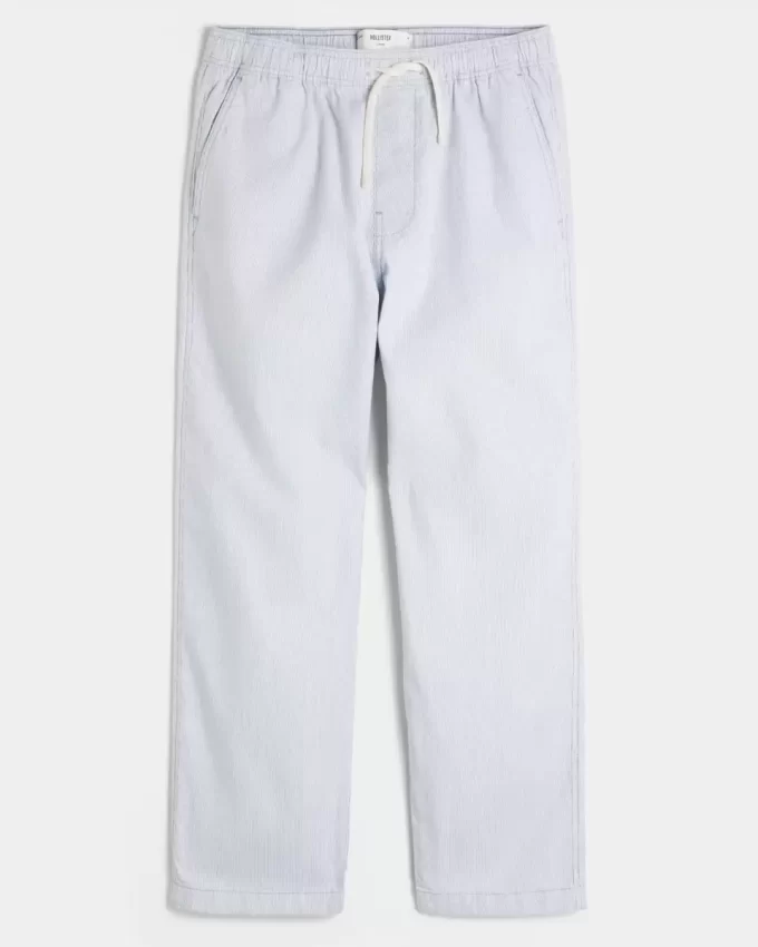 Keten Karışımlı Bol Pantolon