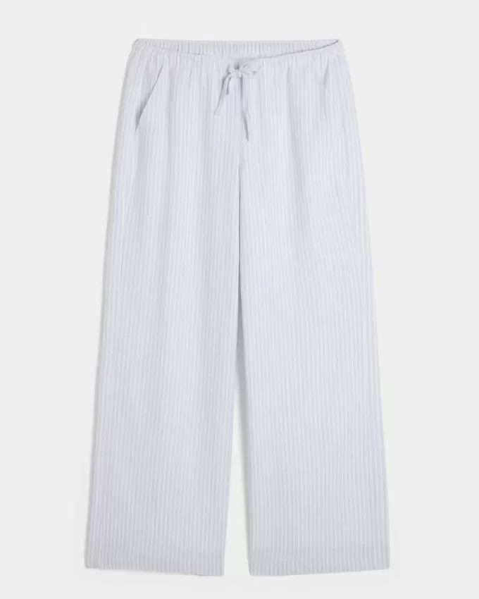 Keten Karışımlı Bol Pantolon Keten Karışımlı Bol Pantolon
