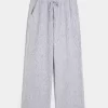 Keten Karışımlı Bol Pantolon Keten Karışımlı Bol Pantolon