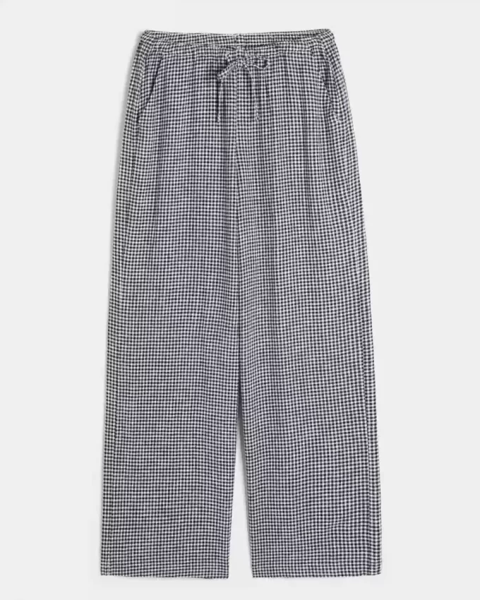 Keten Karışımlı Bol Pantolon Keten Karışımlı Bol Pantolon