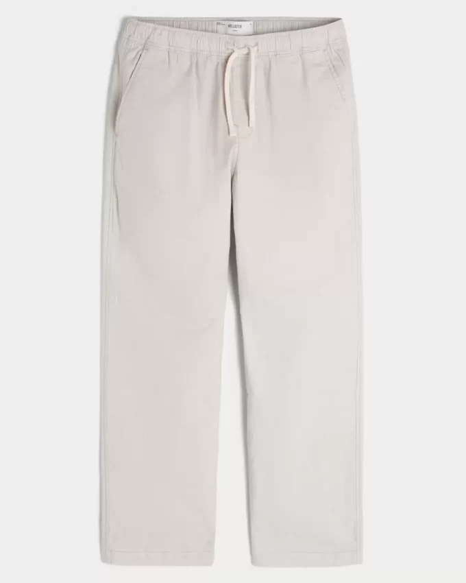 Keten Karışımlı Bol Pantolon
