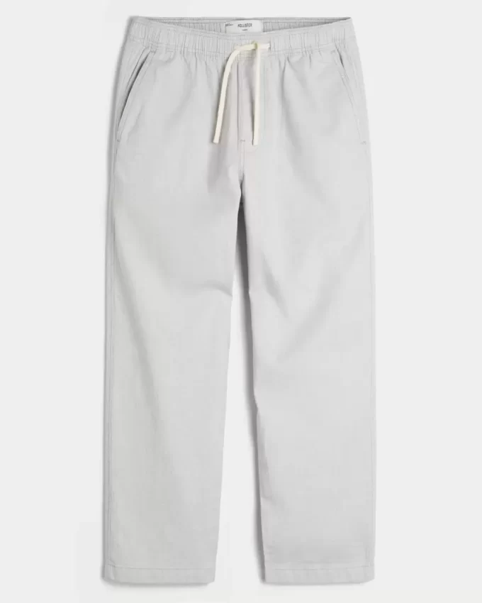 Keten Karışımlı Bol Pantolon
