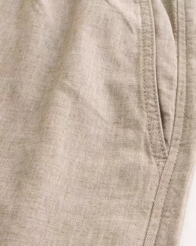 Keten Karışımlı Bol Pantolon