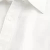 Keten Karışımlı Düğmeli Gömlek
