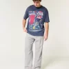 Keten Karışımlı Esnek Bel Bol Pantolon