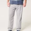 Keten Karışımlı Esnek Bel Bol Pantolon