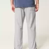 Keten Karışımlı Esnek Bel Bol Pantolon