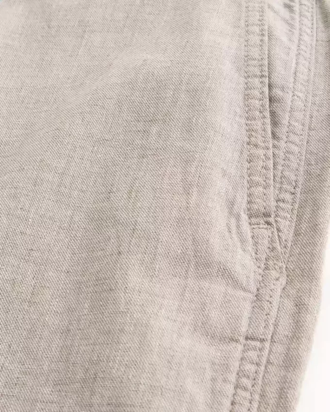 Keten Karışımlı Esnek Bel Bol Pantolon
