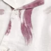 Keten Karışımlı Kısa Kollu Desenli Gömlek