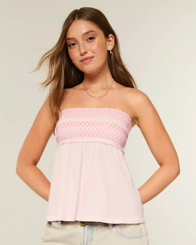 Kolay Askısız Fırfırlı Babydoll Üst Kolay Askısız Fırfırlı Babydoll Üst