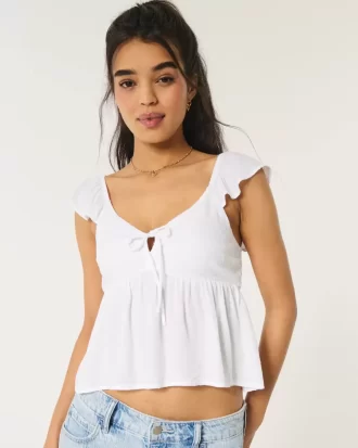 Kolay Bağlamalı Babydoll Üst